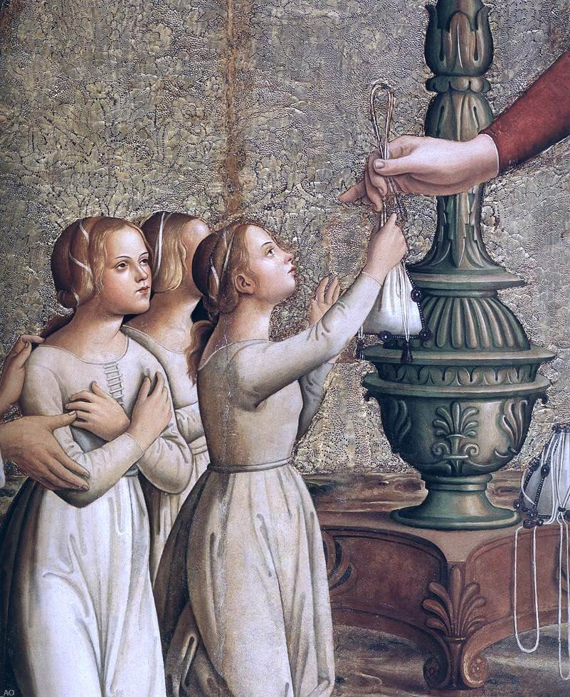 Antoniazzo Romano Annunciation (detail) - Hand Painted Oil Painting