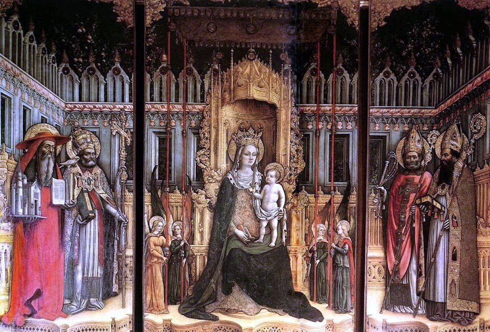 Antonio Vivarini Triptych - Hand Painted Oil Painting