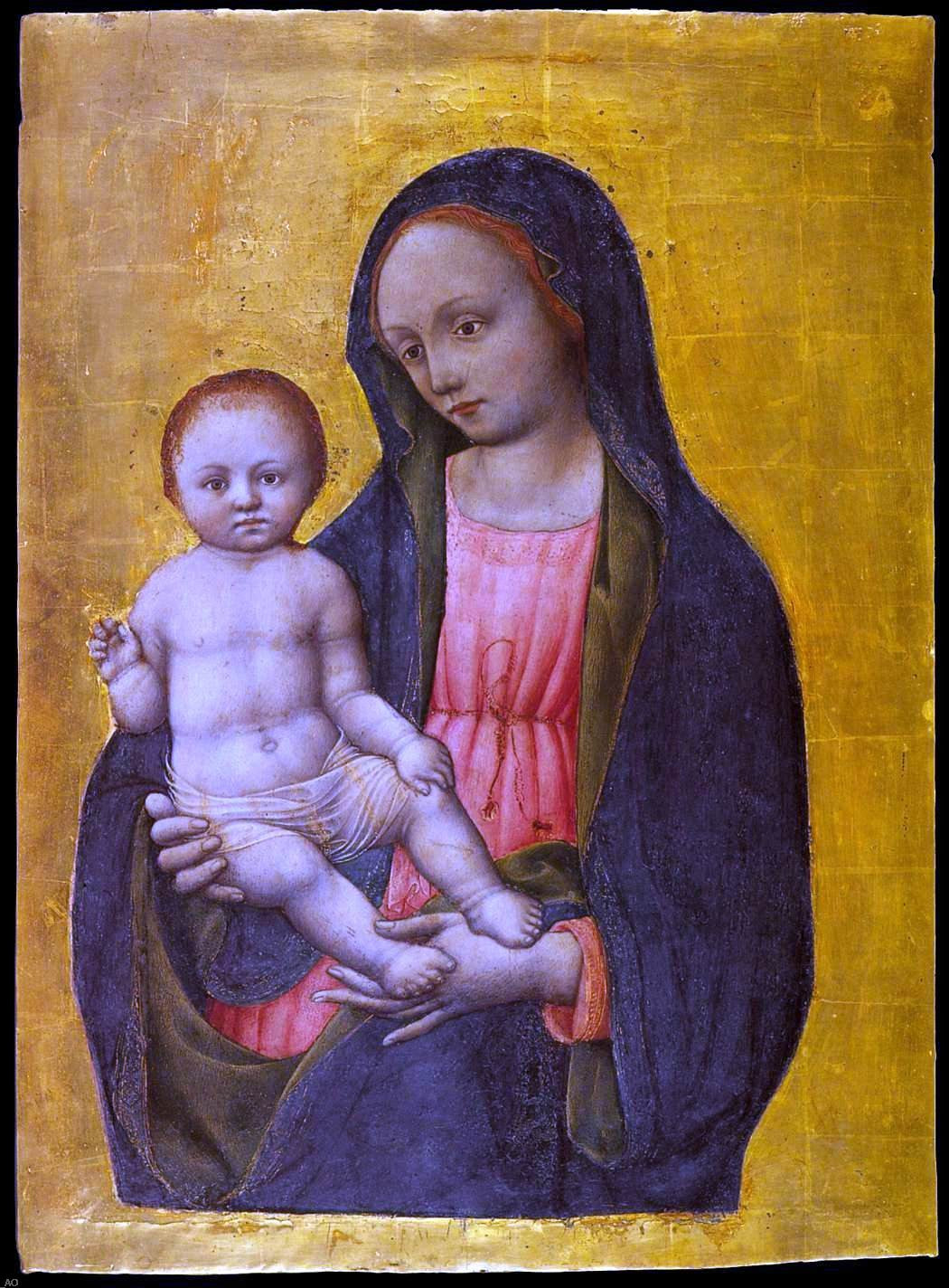 Antonio Vivarini Virgin and Child Blessing - Hand Painted Oil Painting