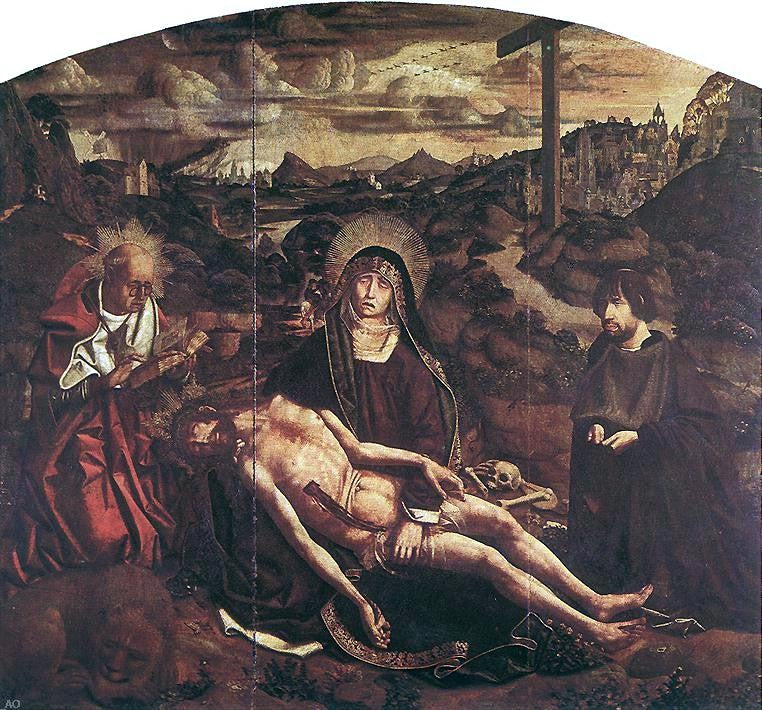  Bartolome Bermejo Pieta of Canon Luis Despla - Hand Painted Oil Painting