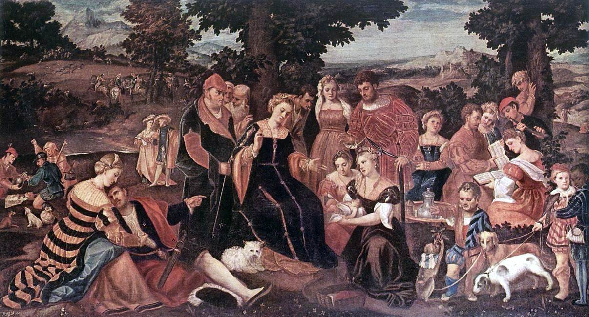 Bonifazio Veronese The Finding of Moses - Hand Painted Oil Painting