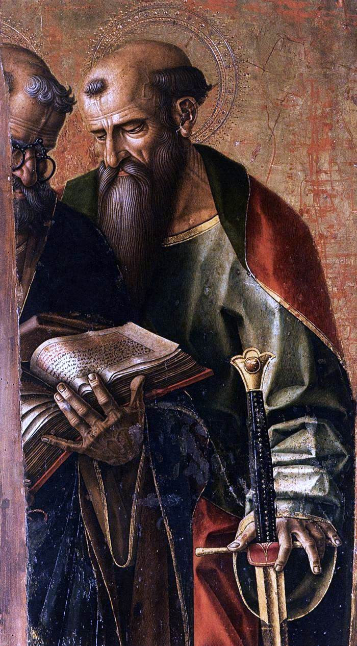 Carlo Crivelli St Peter and St Paul (detail) - Hand Painted Oil Painting