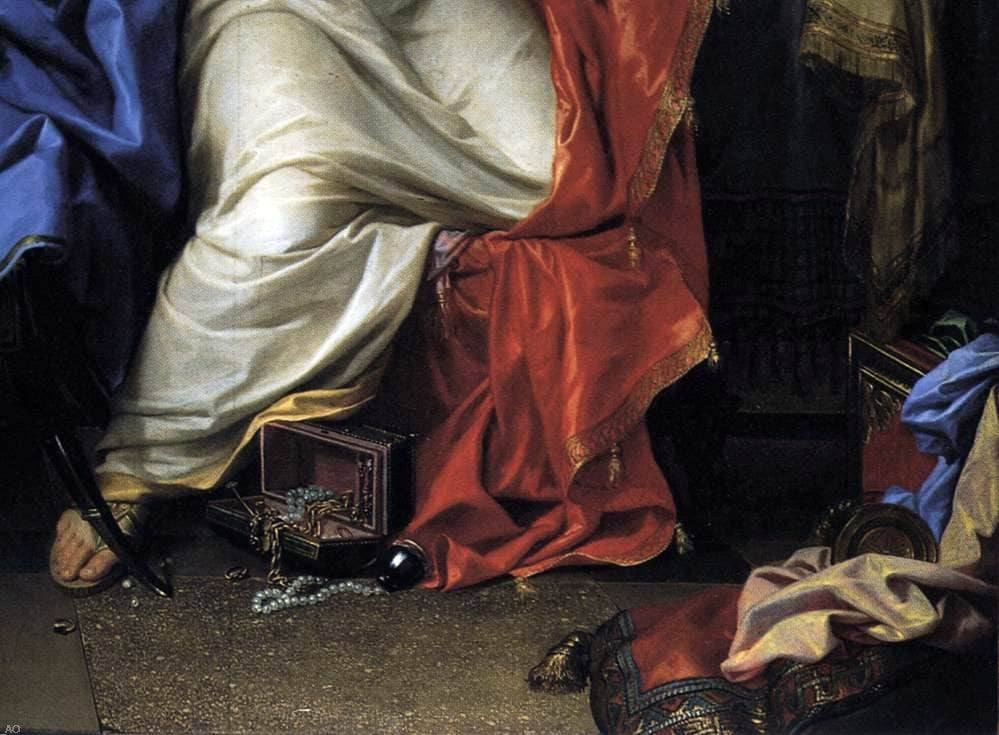 Charles Le Brun The Repentant Magdalen (detail) - Hand Painted Oil Painting