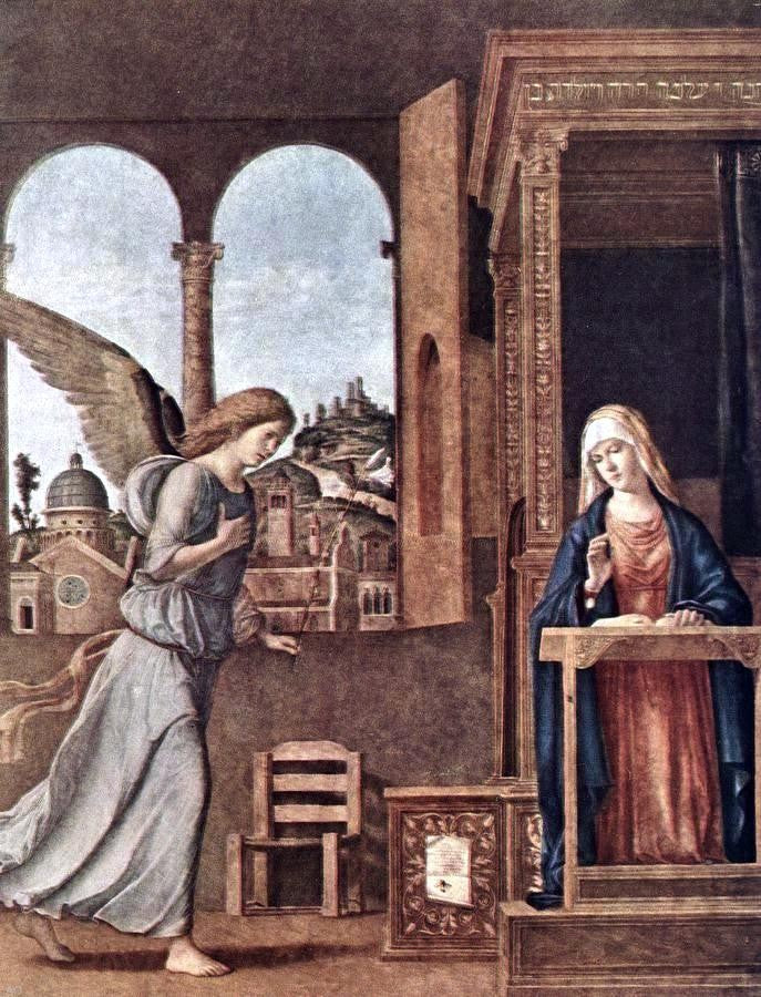 Cima Da Conegliano The Annunciation - Hand Painted Oil Painting