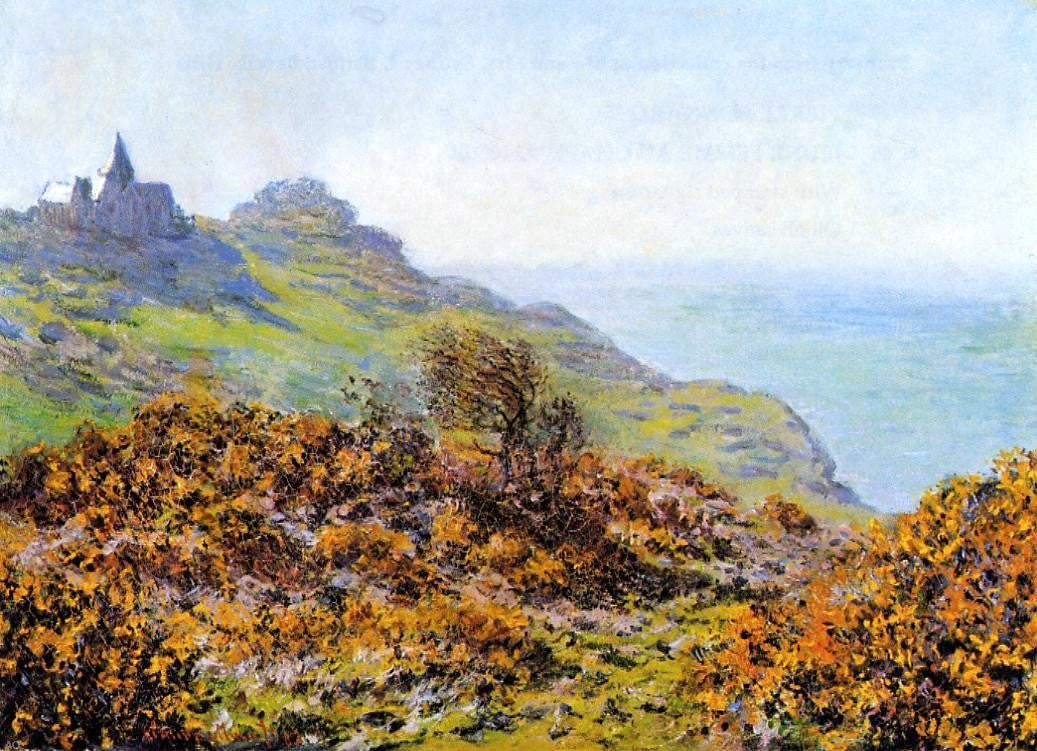 Claude Oscar Monet The Church at Varengeville and the Gorge of Les Moutiers - Hand Painted Oil Painting