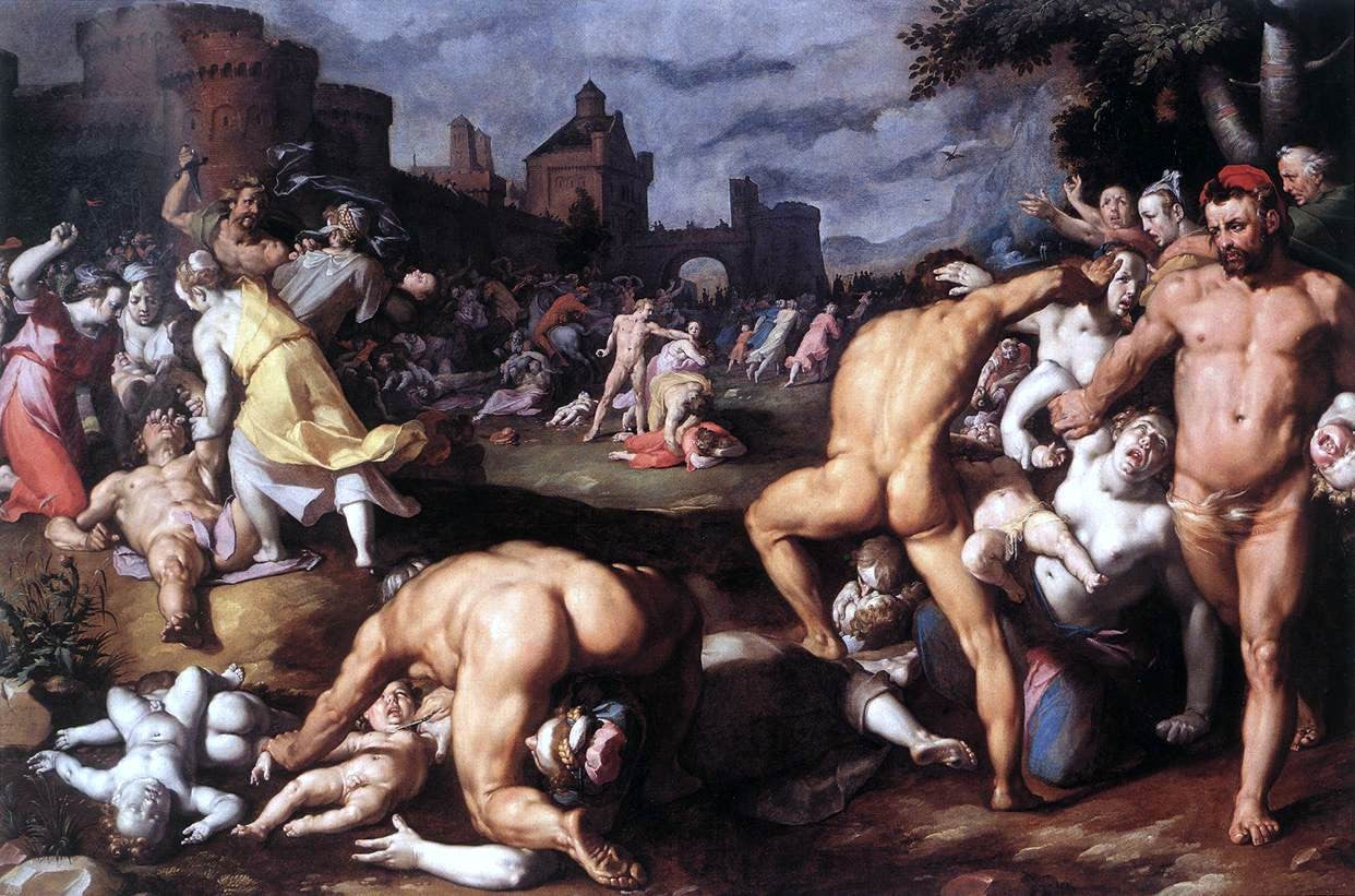 Cornelis Van Haarlem Massacre of the Innocents - Hand Painted Oil Painting