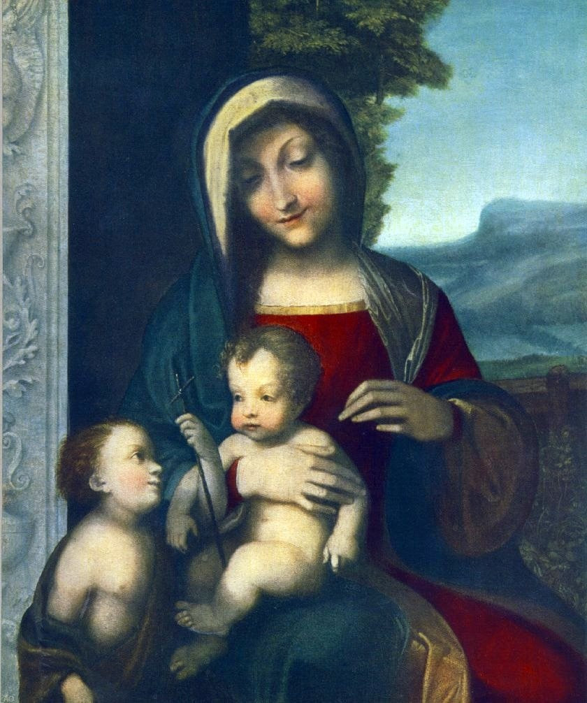 Correggio Madonna - Hand Painted Oil Painting