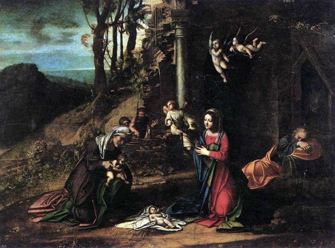 Correggio Nativity - Hand Painted Oil Painting