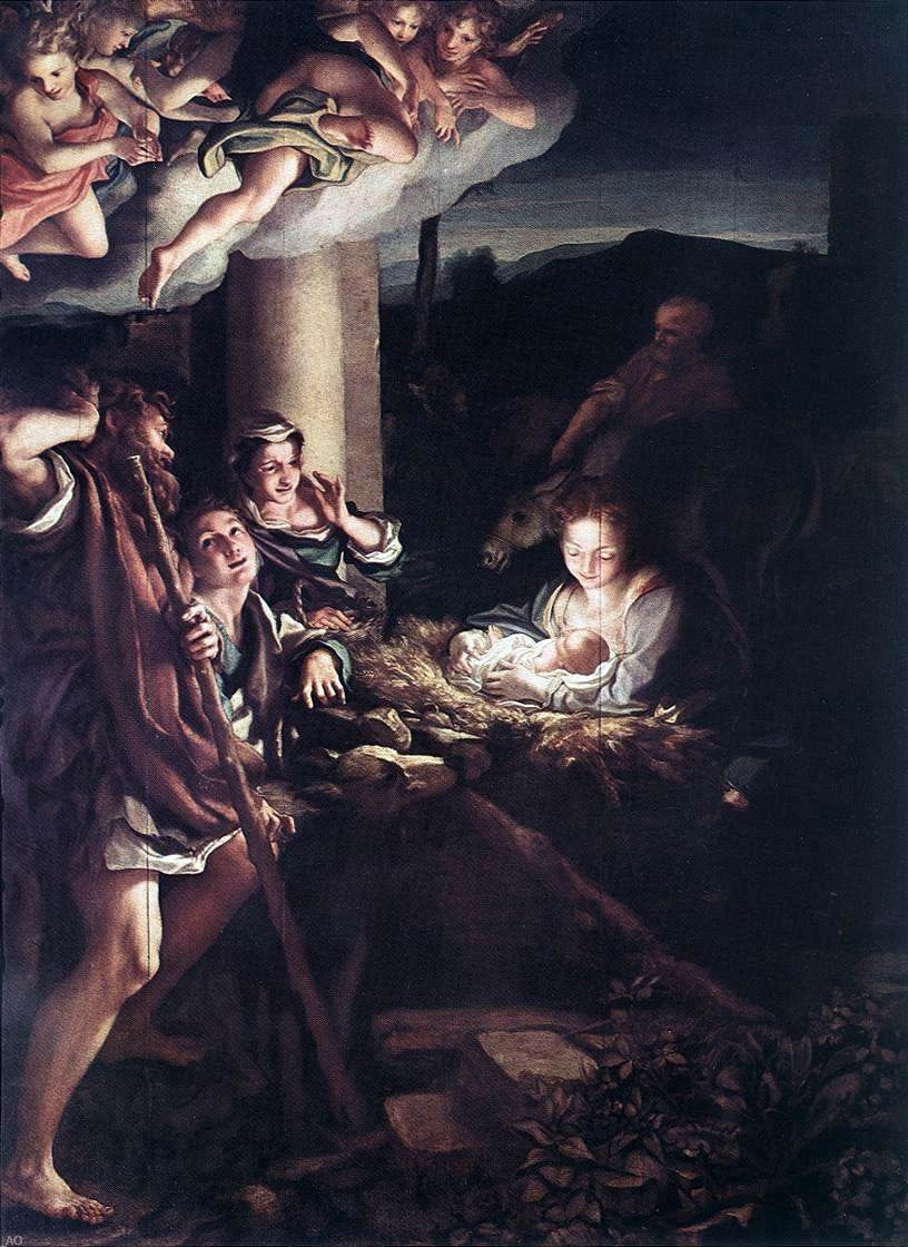 Correggio Nativity (Holy Night) - Hand Painted Oil Painting
