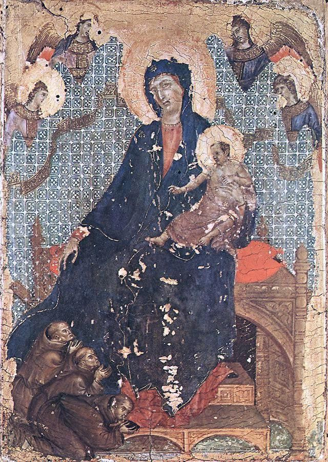 Duccio Di Buoninsegna Madonna of the Franciscans - Hand Painted Oil Painting