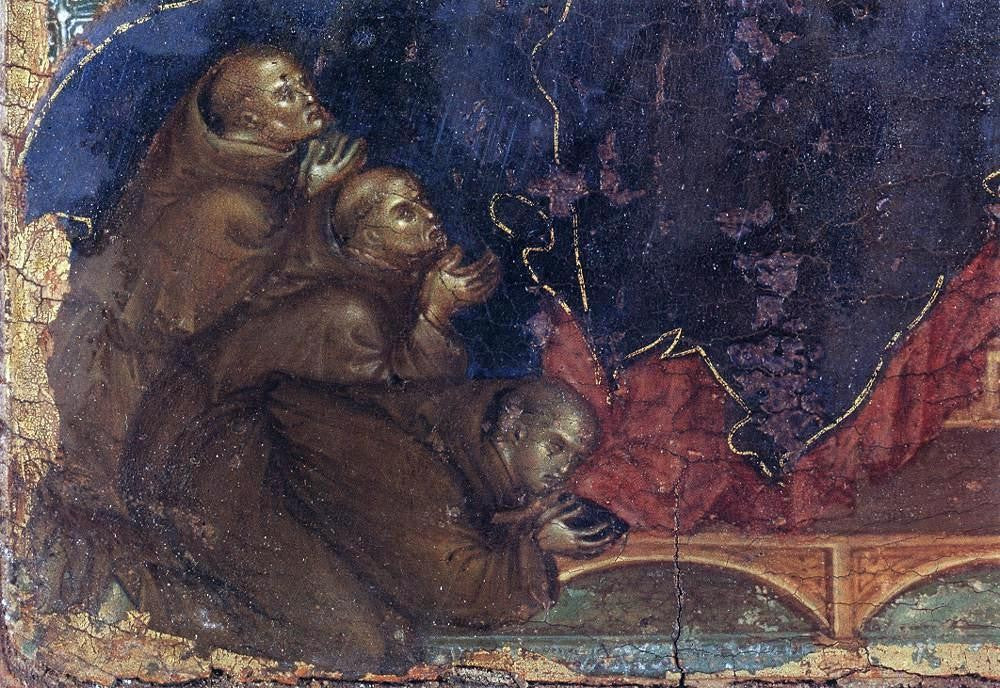Duccio Di Buoninsegna Madonna of the Franciscans (detail) - Hand Painted Oil Painting