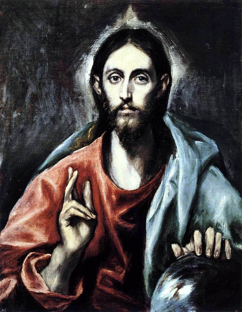  El Greco Christ as Saviour - Hand Painted Oil Painting
