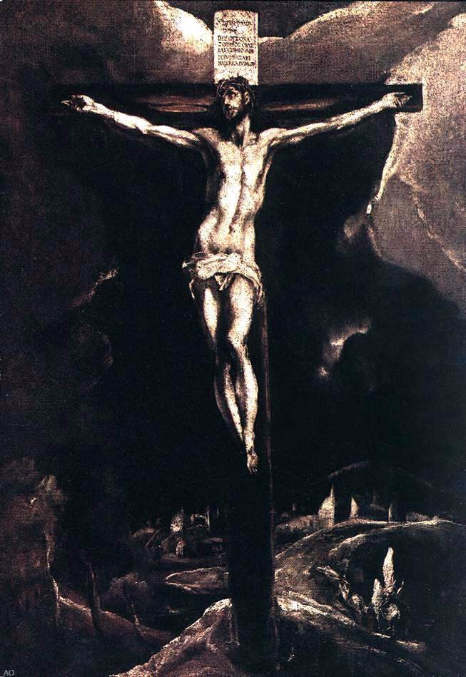 El Greco Christ on the Cross - Hand Painted Oil Painting