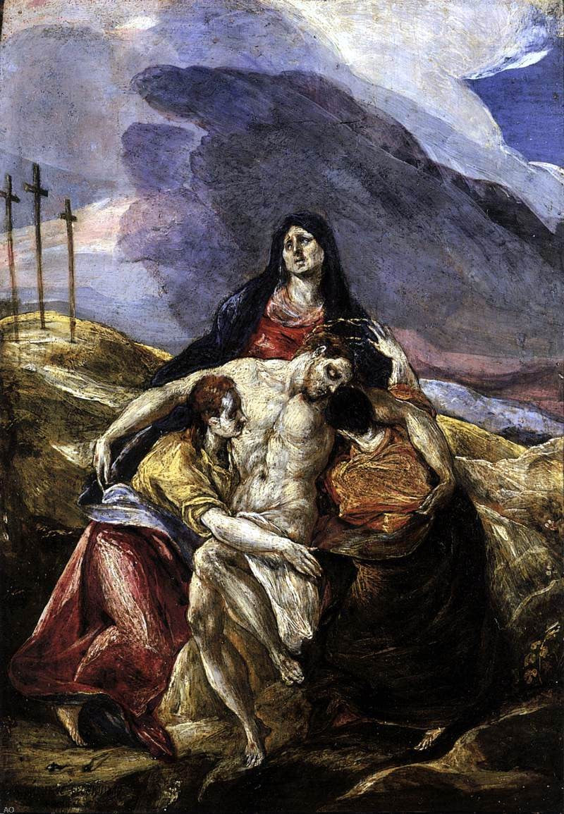 El Greco Pieta (The Lamentation of Christ) - Hand Painted Oil Painting
