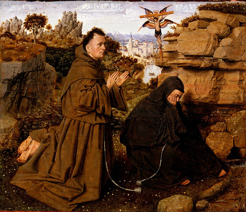 Jan van Eyck Saint Francis Receiving the Stigmata II - Hand Painted Oil Painting