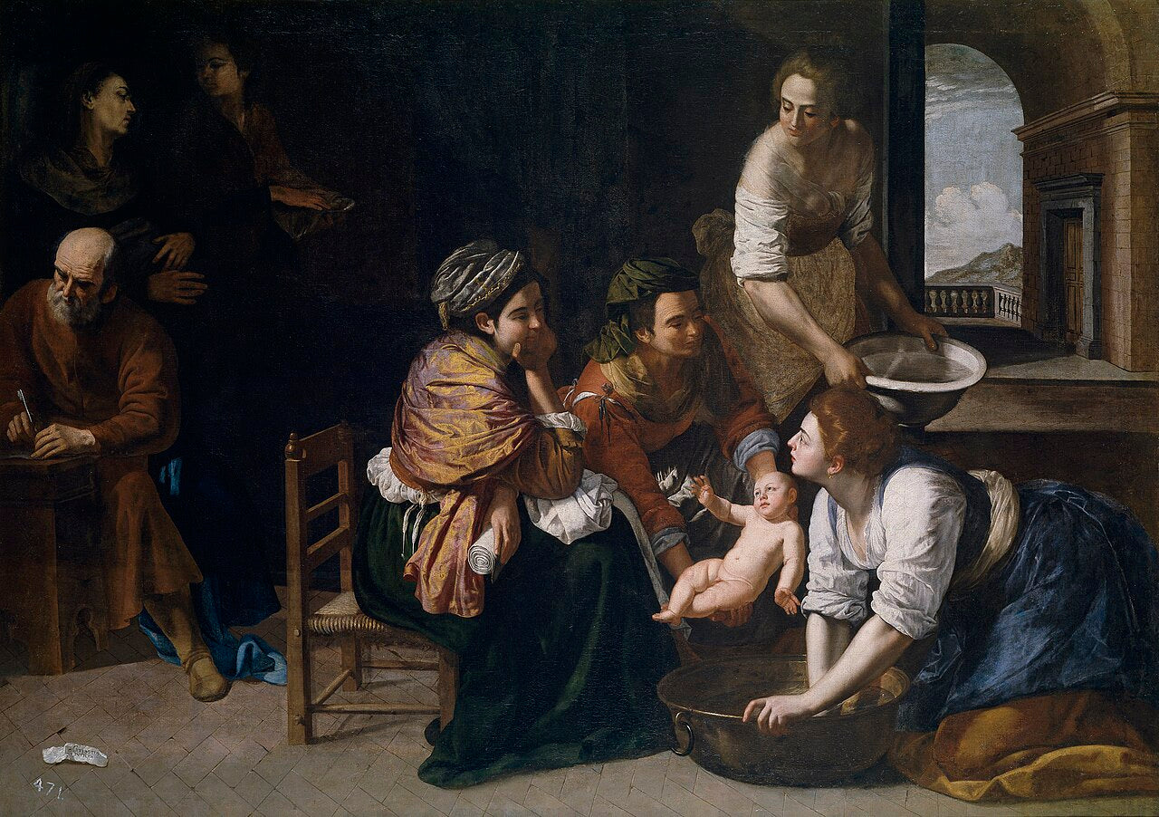 Artemisia Gentileschi Nativity of St. John the Baptist - Hand Painted Oil Painting
