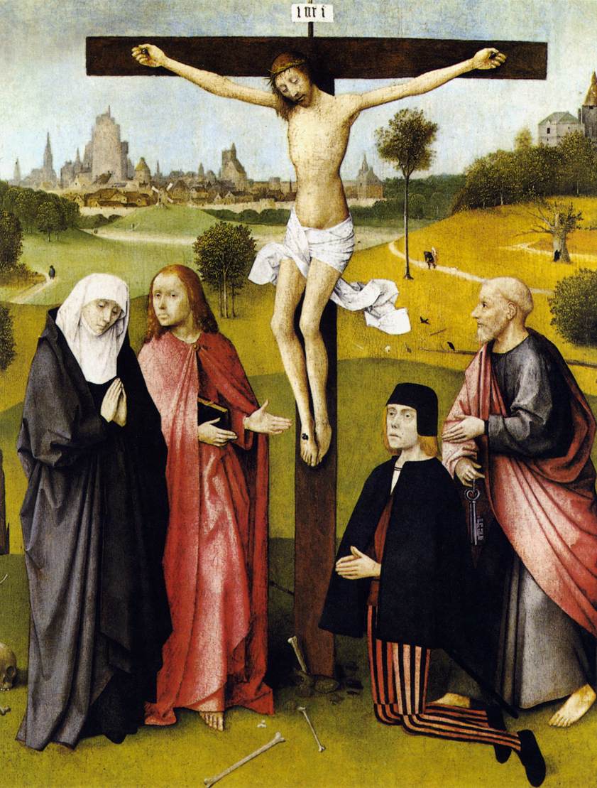 Hieronymus Bosch Crucifixion with a Donor - Hand Painted Oil Painting