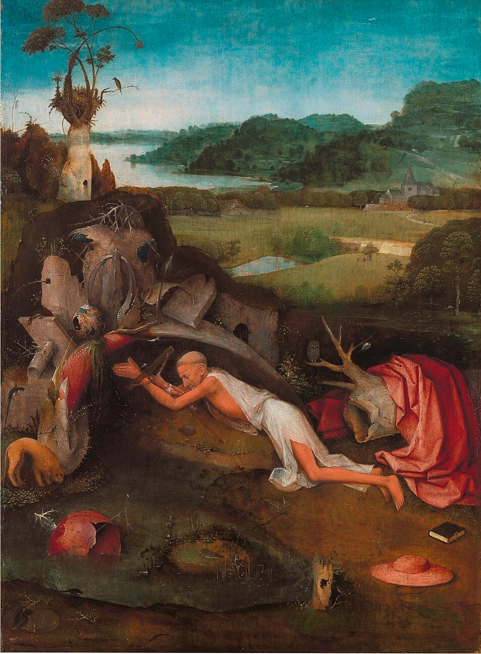 Hieronymus Bosch St. Jerome at Prayer - Hand Painted Oil Painting
