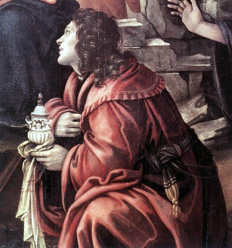 Filippino Lippi Adoration of the Magi (detail) - Hand Painted Oil Painting
