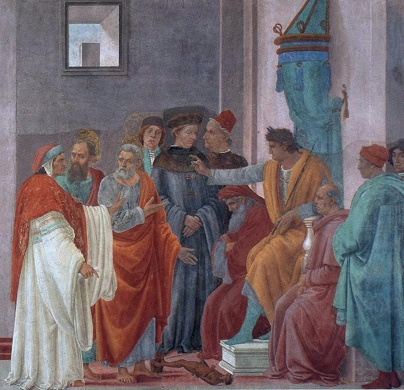 Filippino Lippi Disputation with Simon Magus and Crucifixion of Peter (detail) - Hand Painted Oil Painting