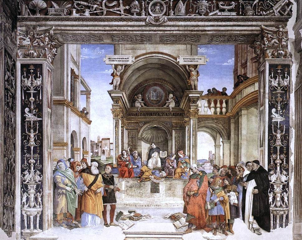 Filippino Lippi Triumph of St Thomas Aquinas over the Heretics - Hand Painted Oil Painting