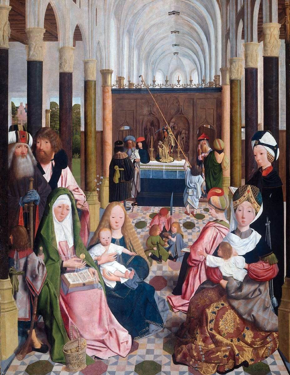 Geertgen Sint Jans The Holy Kinship - Hand Painted Oil Painting