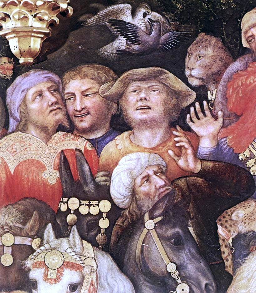 Gentile Da Fabriano Adoration of the Magi (detail) - Hand Painted Oil Painting