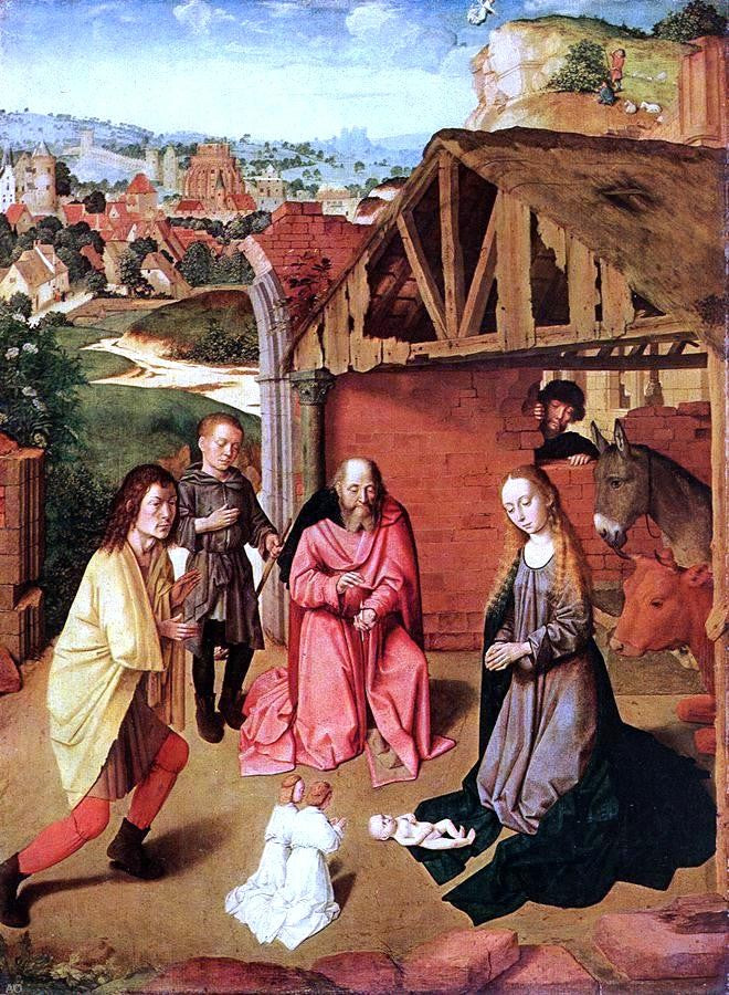  Gerard David The Nativity - Hand Painted Oil Painting