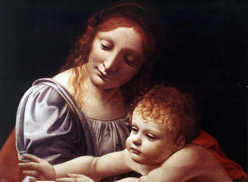 Giovanni Antonio Boltraffio The Virgin and Child (detail #1) - Hand Painted Oil Painting