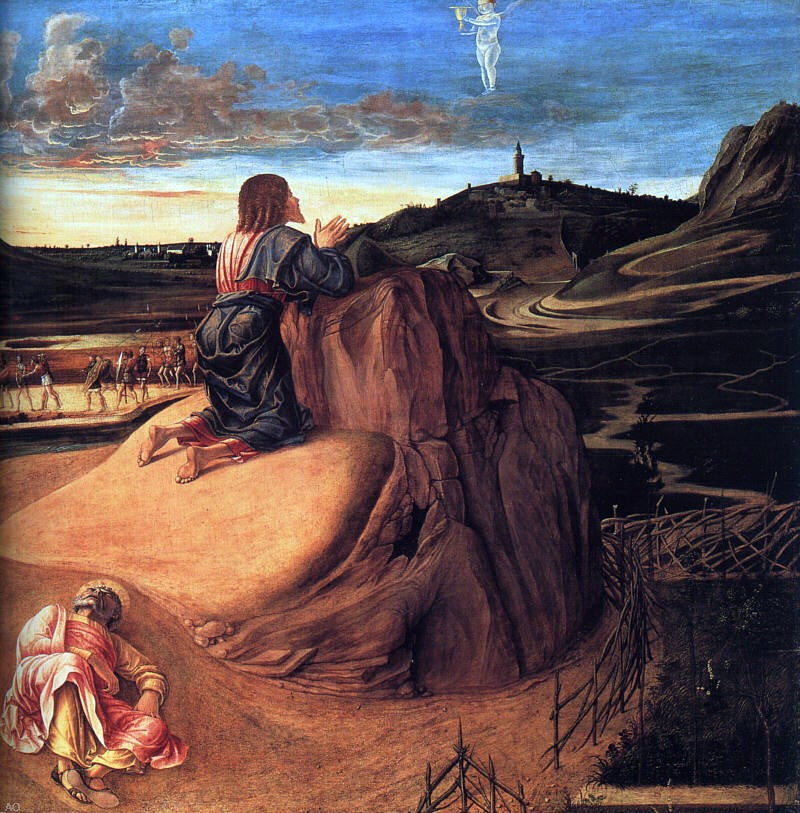  Giovanni Bellini Agony in the Garden (detail) - Hand Painted Oil Painting