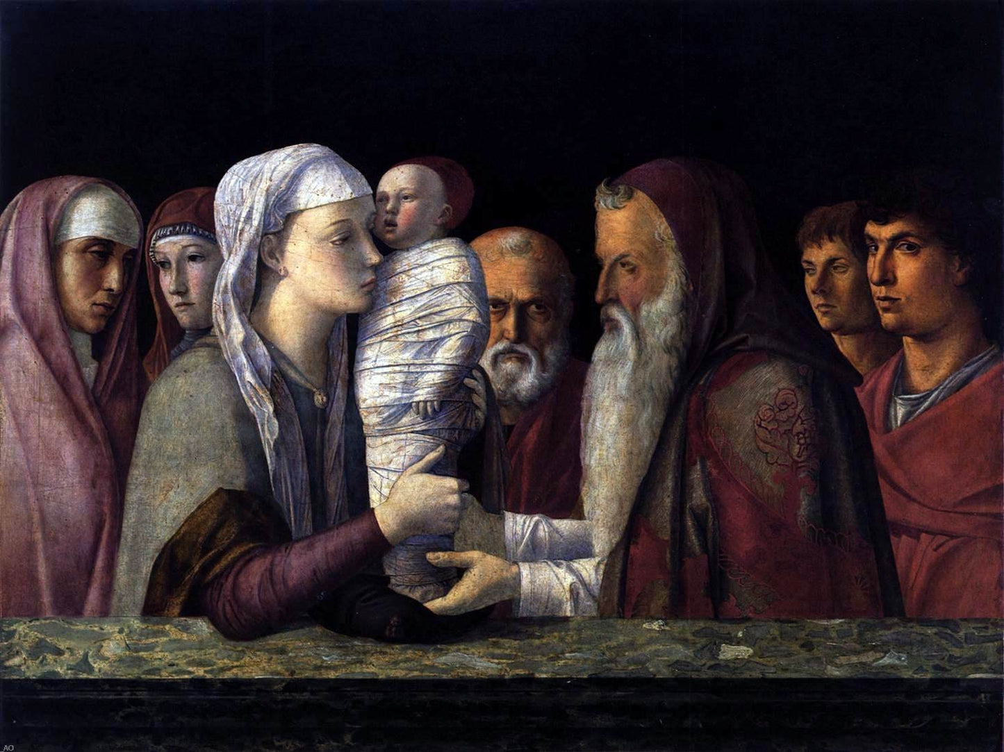 Giovanni Bellini Presentation at the Temple - Hand Painted Oil Painting