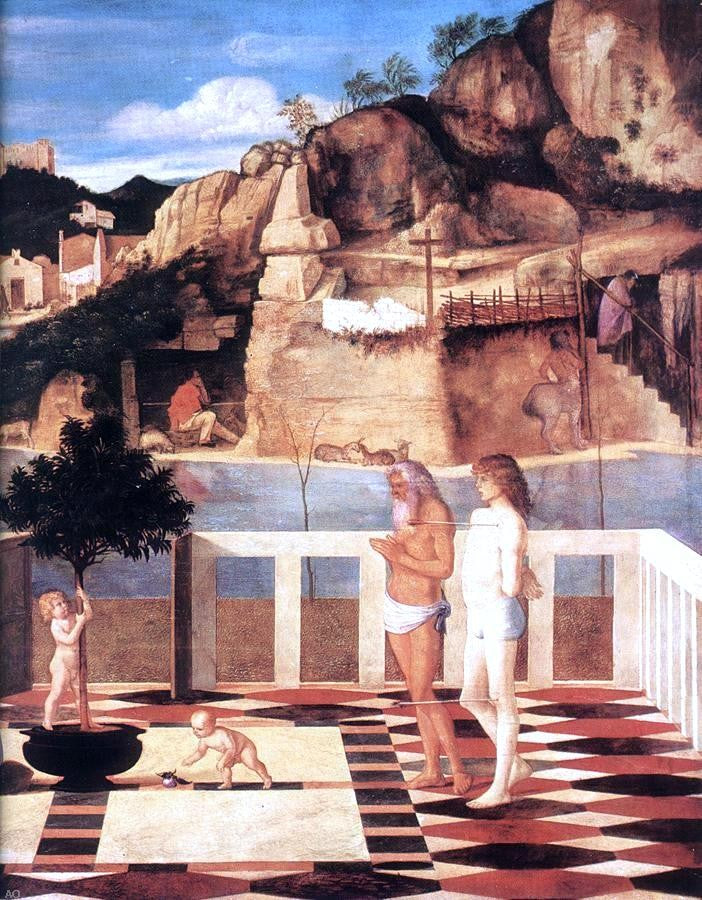 Giovanni Bellini Sacred Allegory (detail) - Hand Painted Oil Painting