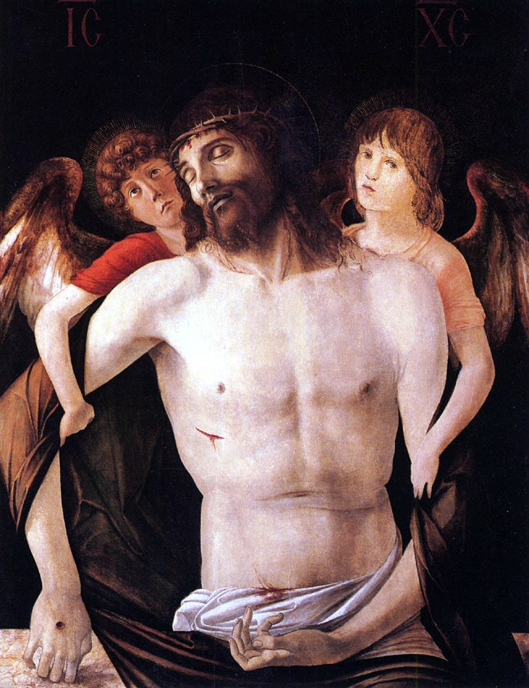 Giovanni Bellini The Dead Christ Supported by Two Angels - Hand Painted Oil Painting