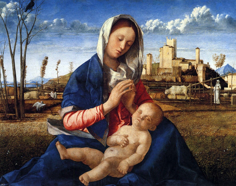  Giovanni Bellini Virgin and Child - Hand Painted Oil Painting