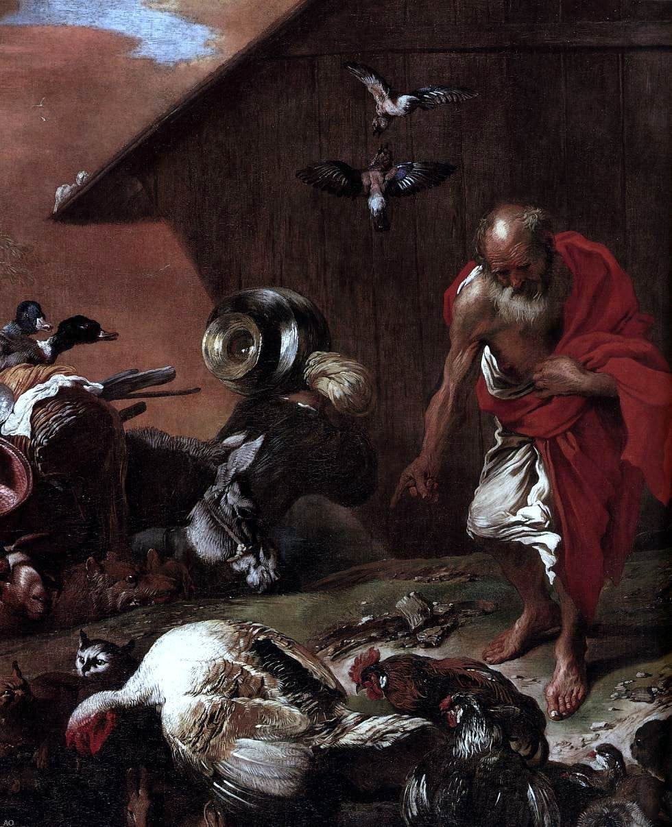 Giovanni Benedetto Castiglione In Front of Noah's Ark (detail) - Hand Painted Oil Painting