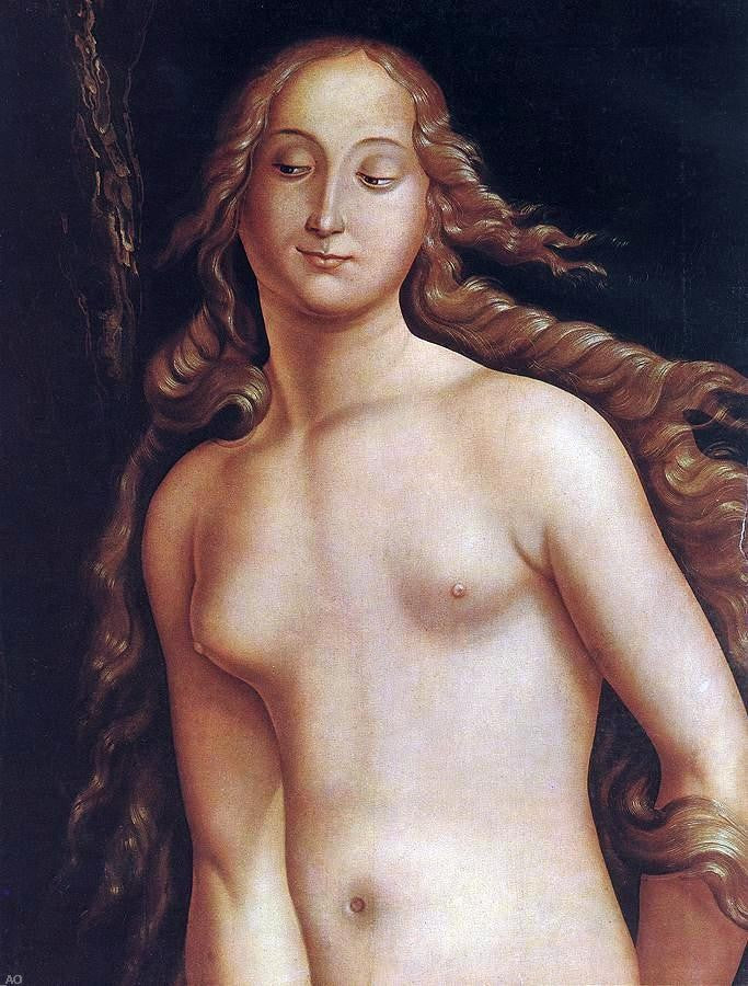 Hans Baldung Eve (detail) - Hand Painted Oil Painting