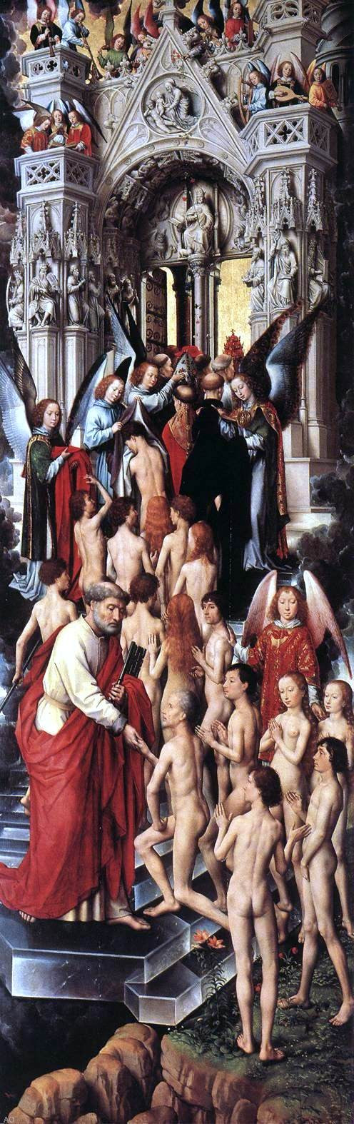Hans Memling Last Judgment Triptych (left wing) - Hand Painted Oil Painting