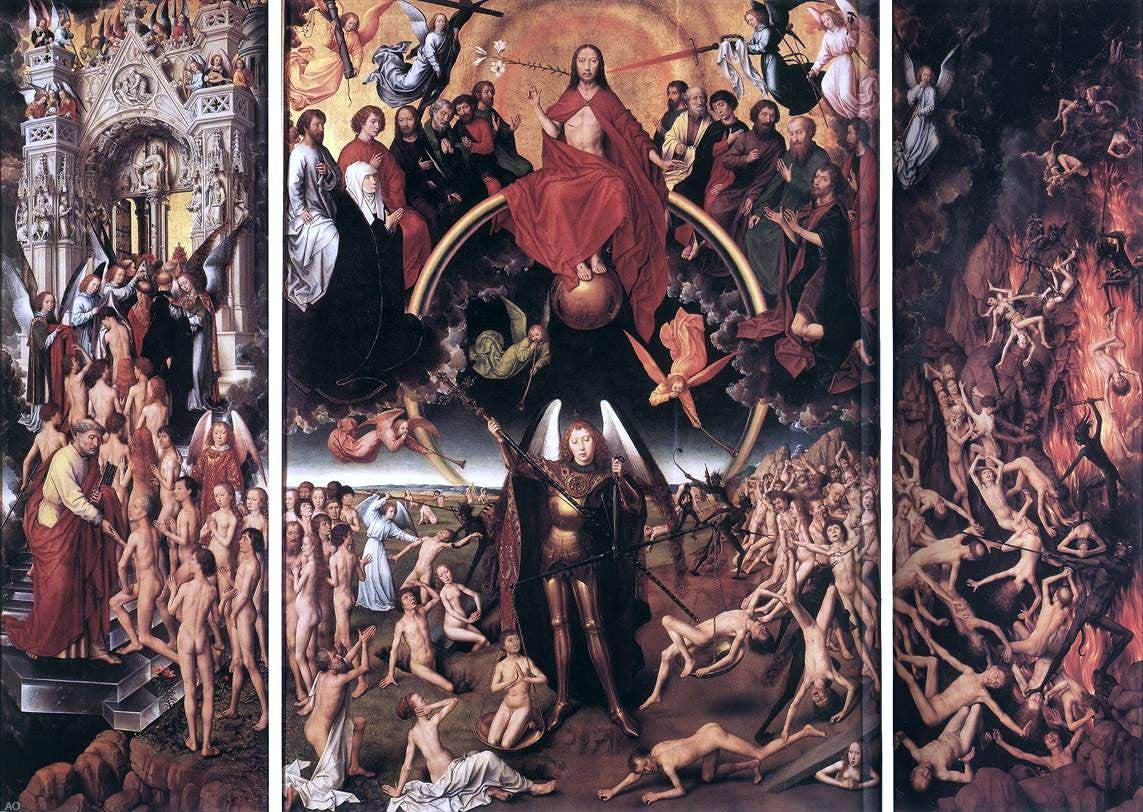  Hans Memling Last Judgment Triptych (open) - Hand Painted Oil Painting