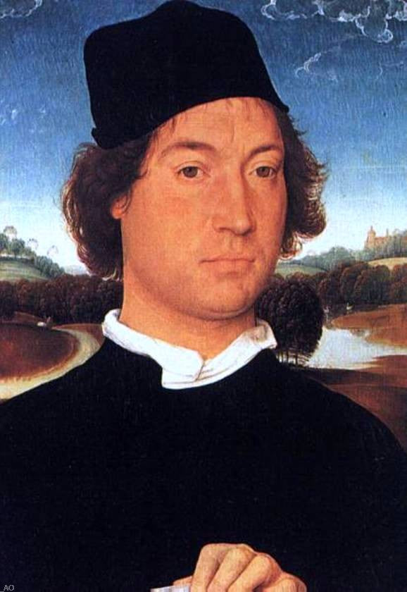 Hans Memling Portrait of a Young Man - Hand Painted Oil Painting