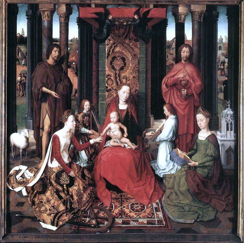 Hans Memling St John Altarpiece (central panel) - Hand Painted Oil Painting