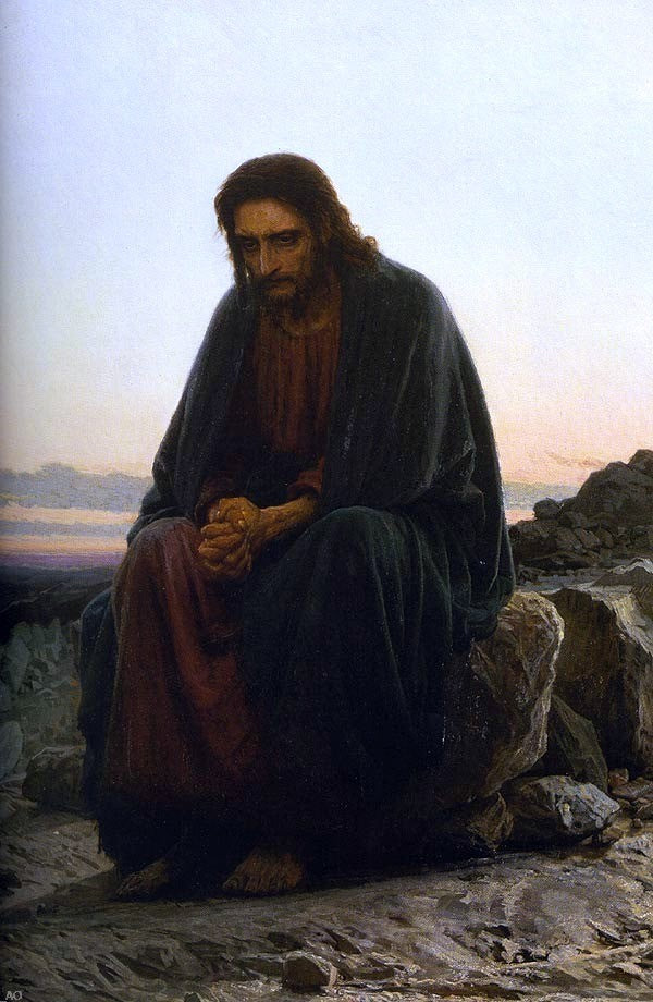Ivan Nikolaevich Kramskoy Christ in the Wilderness - Hand Painted Oil Painting