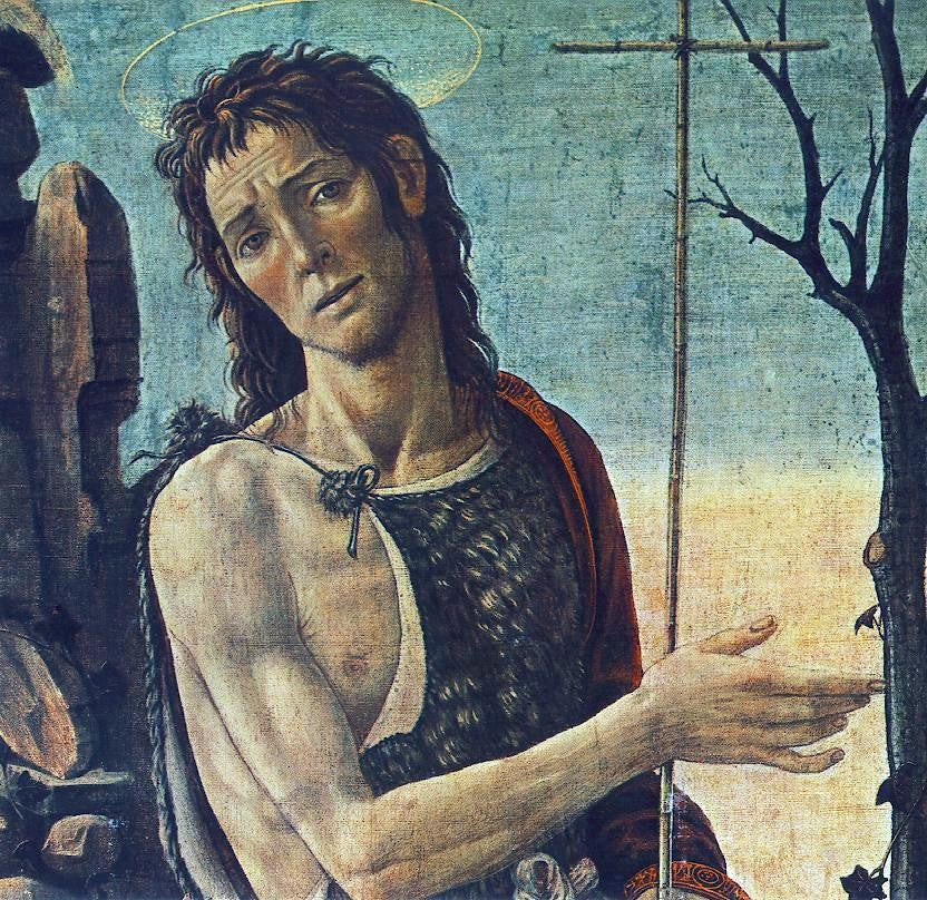 Jacopo Del Sellaio St John the Baptist (detail) - Hand Painted Oil Painting