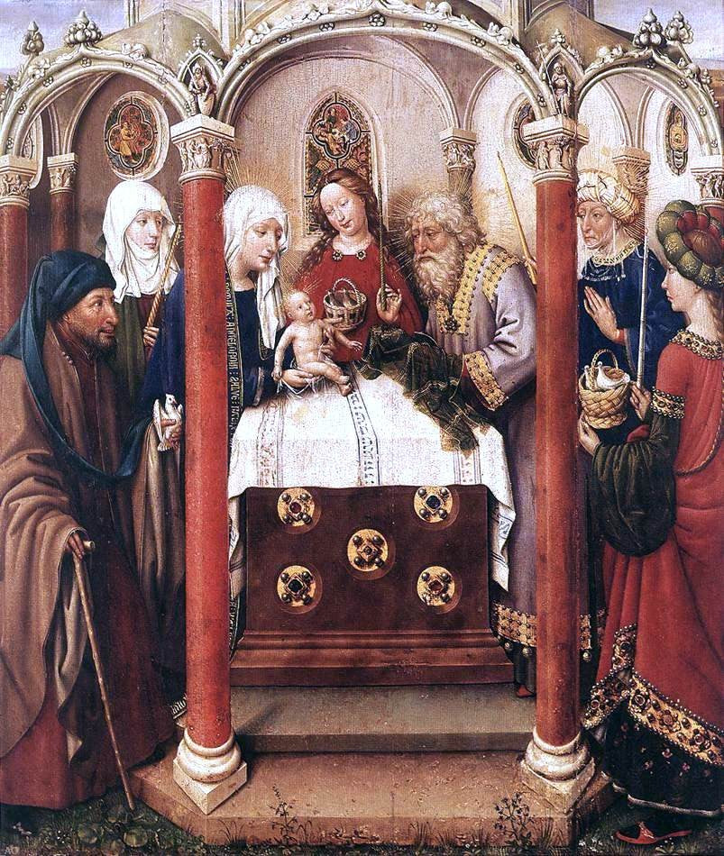 Jacques Daret Altarpiece of the Virgin - Hand Painted Oil Painting