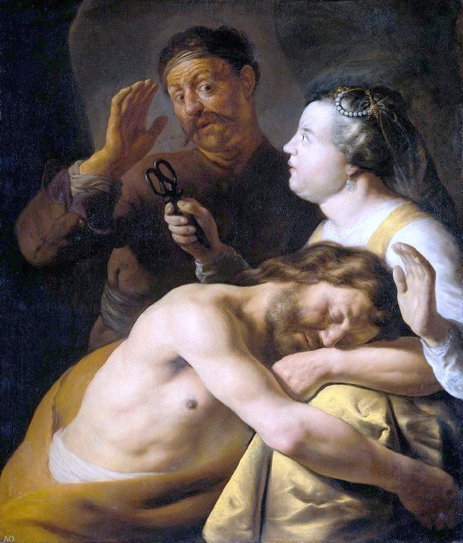 Jan Lievens Samson and Delilah - Hand Painted Oil Painting