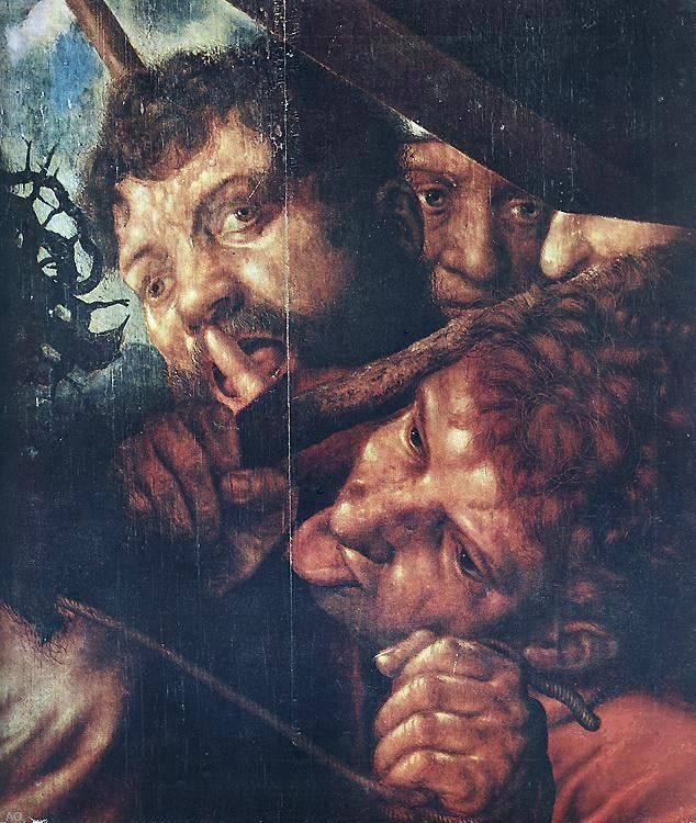 Jan Sanders Van Hemessen Christ Carrying the Cross (detail) - Hand Painted Oil Painting
