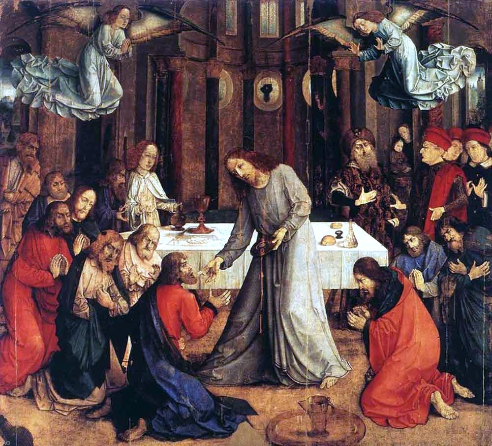 Joos Van Wassenhove The Institution of the Eucharist - Hand Painted Oil Painting