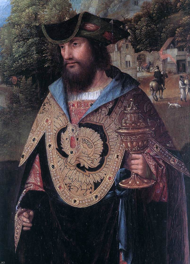 Master of Hoogstraeten Adoration of the Magi (detail) - Hand Painted Oil Painting