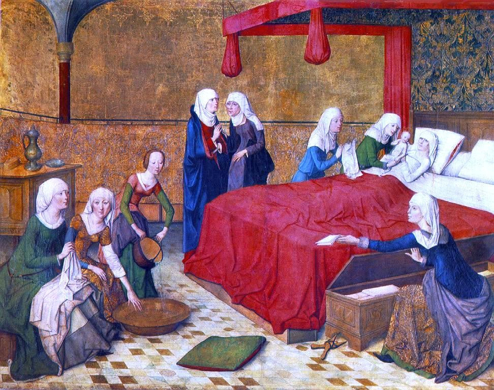 Master the Virgin The Birth of Mary - Hand Painted Oil Painting