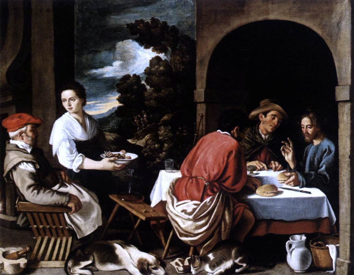 Pedro Orrente The Supper at Emmaus - Hand Painted Oil Painting