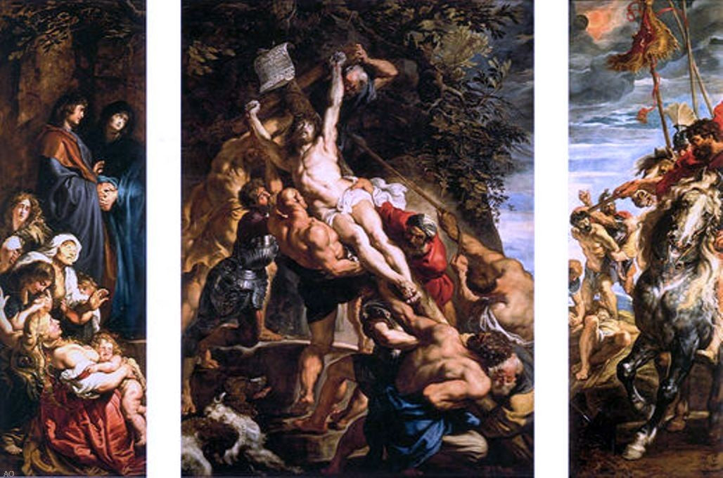  Peter Paul Rubens Raising of the Cross - Hand Painted Oil Painting